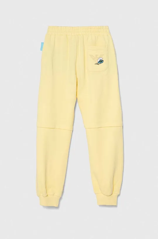 Emporio Armani pantaloni tuta in cotone bambino/a x The Smurfs giallo