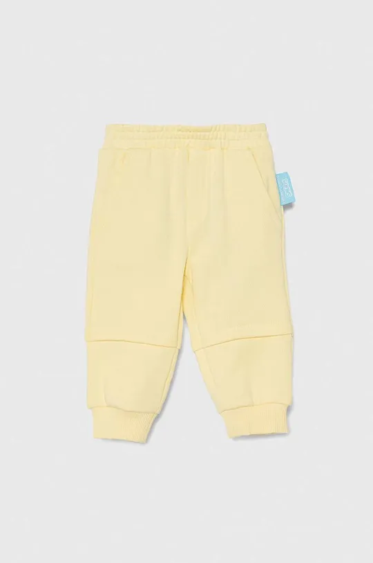 жовтий Бавовняні штани для немовлят Emporio Armani x The Smurfs Для хлопчиків