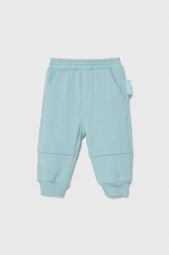 бирюзовый Хлопковые штаны для младенцев Emporio Armani x The Smurfs Для мальчиков