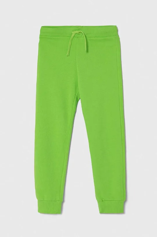 verde United Colors of Benetton pantaloni tuta in cotone bambino/a Ragazzi