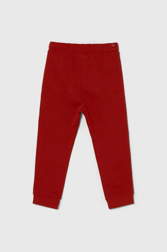 United Colors of Benetton spodnie dresowe bawełniane dziecięce czerwony