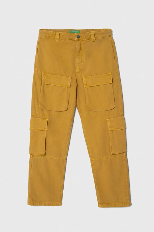 żółty United Colors of Benetton jeansy dziecięce Chłopięcy