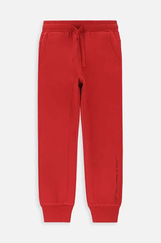 Παιδικό βαμβακερό παντελόνι Coccodrillo κόκκινο
