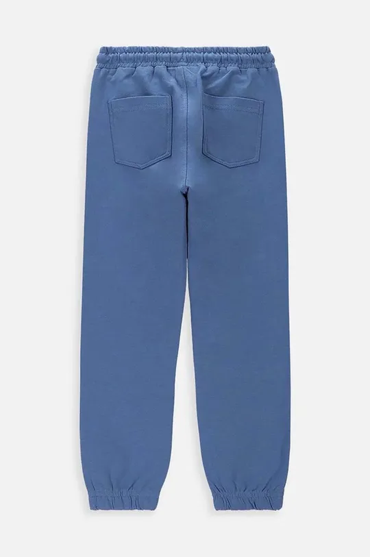 Дитячі бавовняні штани Coccodrillo блакитний