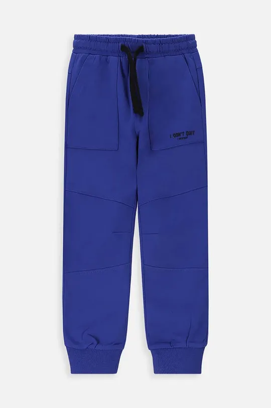 σκούρο μπλε Παιδικό βαμβακερό παντελόνι Coccodrillo Για αγόρια