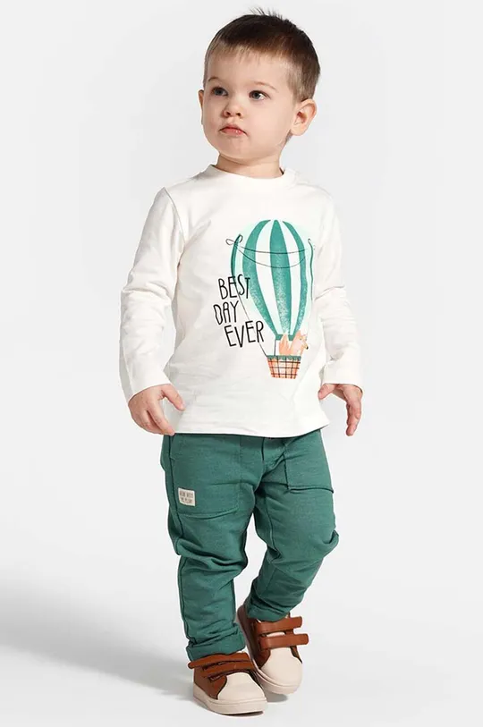 zelena Pamučne hlače za bebe Coccodrillo Za dječake