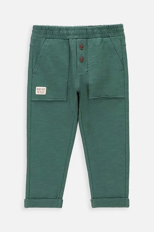 Хлопковые штаны для младенцев Coccodrillo зелёный