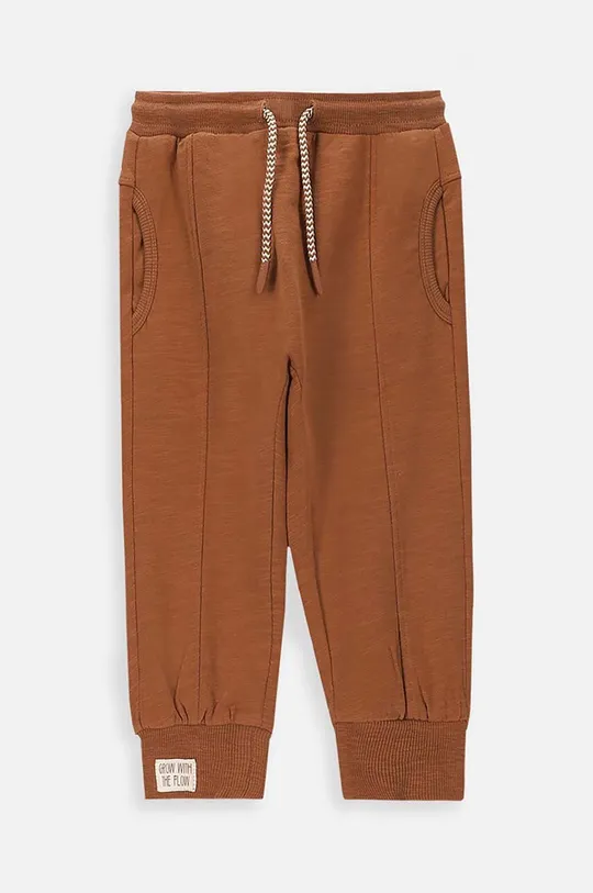 коричневий Бавовняні штани для немовлят Coccodrillo Для хлопчиків