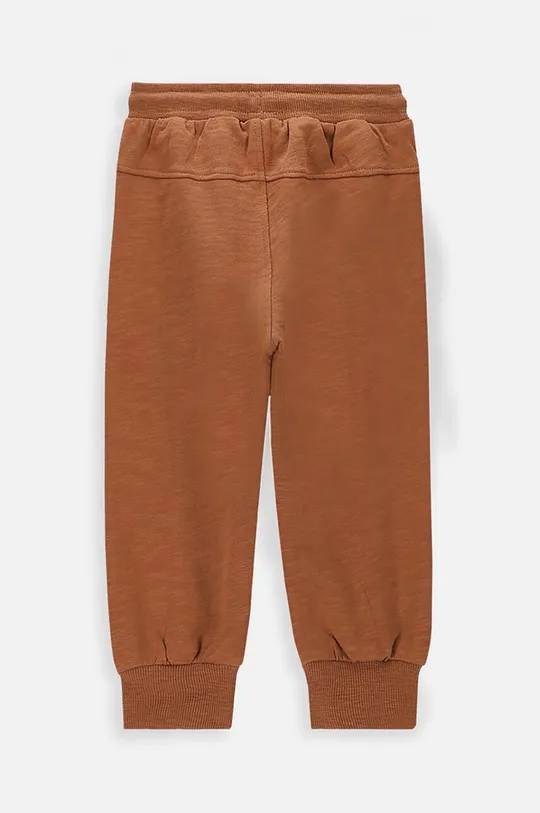 Хлопковые штаны для младенцев Coccodrillo коричневый
