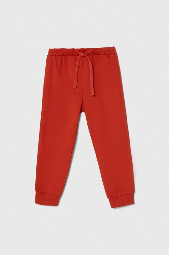 красный Детские хлопковые штаны United Colors of Benetton Для мальчиков