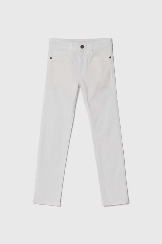 білий Дитячі штани Mayoral slim fit Для хлопчиків