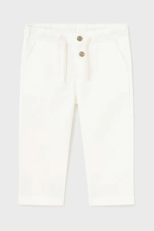 білий Дитячі штани з домішкою льону Mayoral Для хлопчиків
