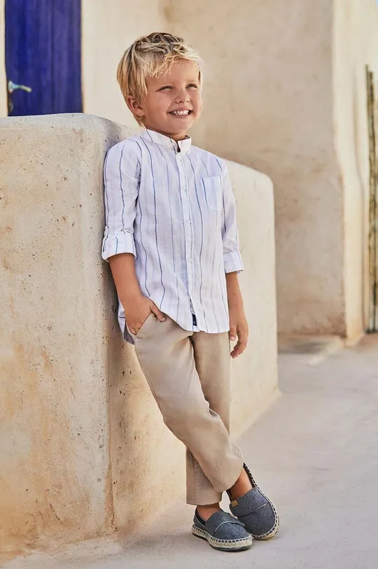 бежевий Дитячі штани з домішкою льону Mayoral Для хлопчиків