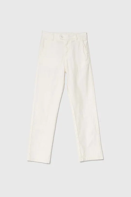 bianco Guess pantaloni con aggiunta di lino bambino/a Ragazzi