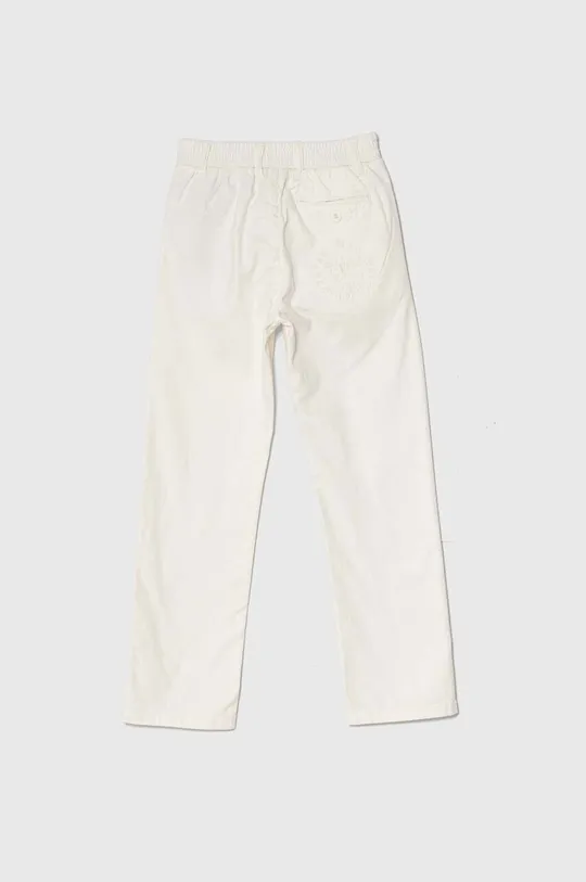 Otroške hlače s primesjo lanu Guess bela