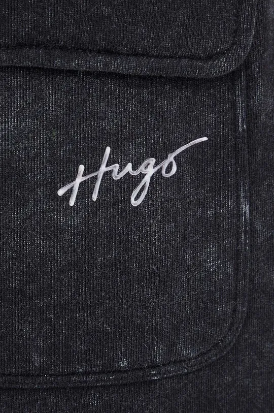 czarny HUGO spodnie dresowe