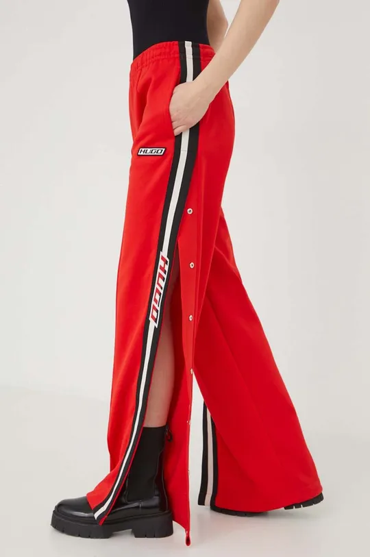 κόκκινο Παντελόνι φόρμας HUGO Γυναικεία