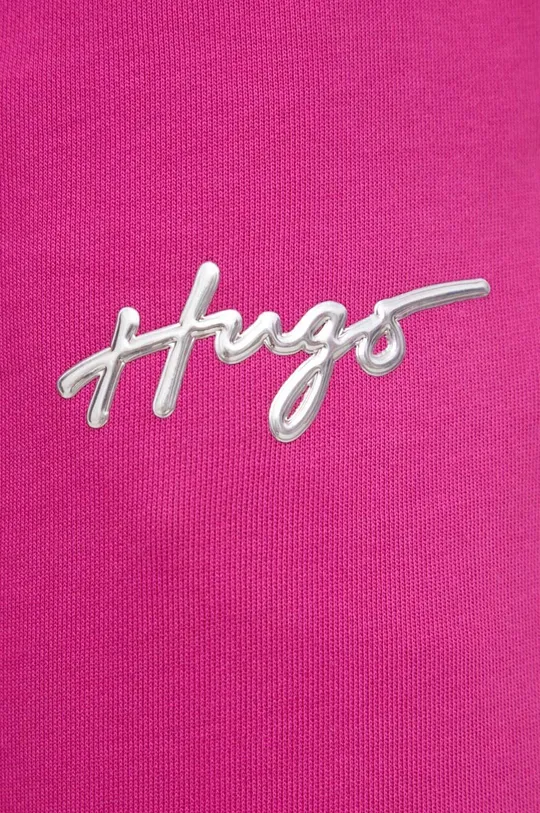 różowy HUGO spodnie dresowe