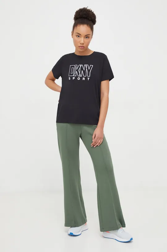 Παντελόνι φόρμας DKNY πράσινο