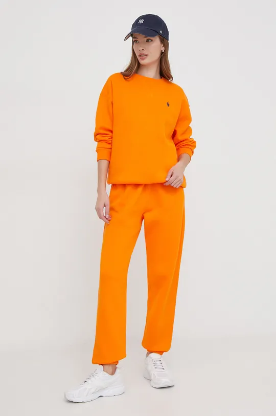 Παντελόνι φόρμας Polo Ralph Lauren πορτοκαλί
