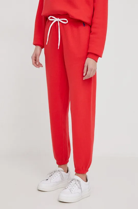 czerwony Polo Ralph Lauren spodnie dresowe Damski