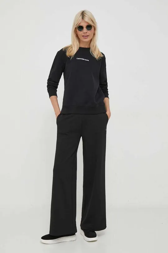 Spodnji del trenirke Calvin Klein Jeans črna