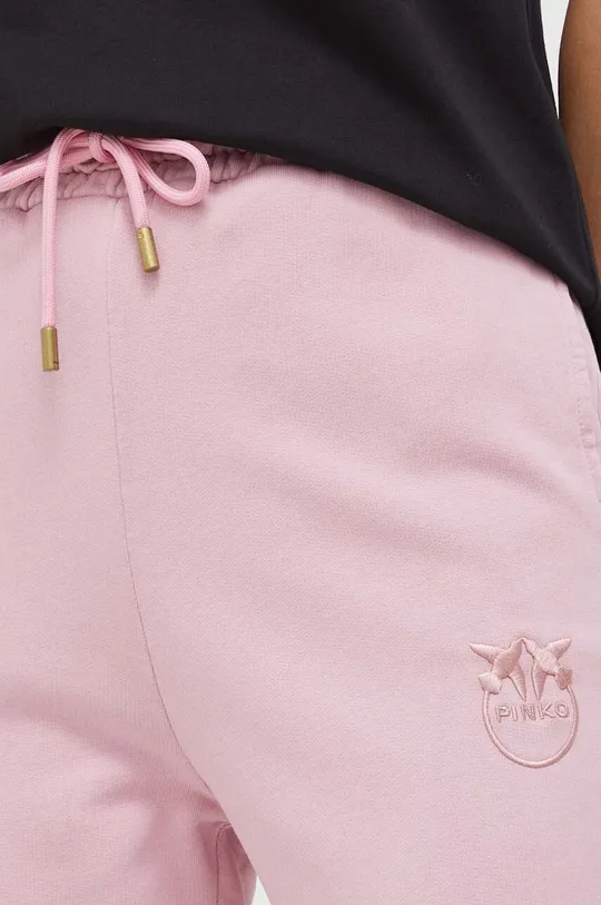 розовый Хлопковые спортивные штаны Pinko