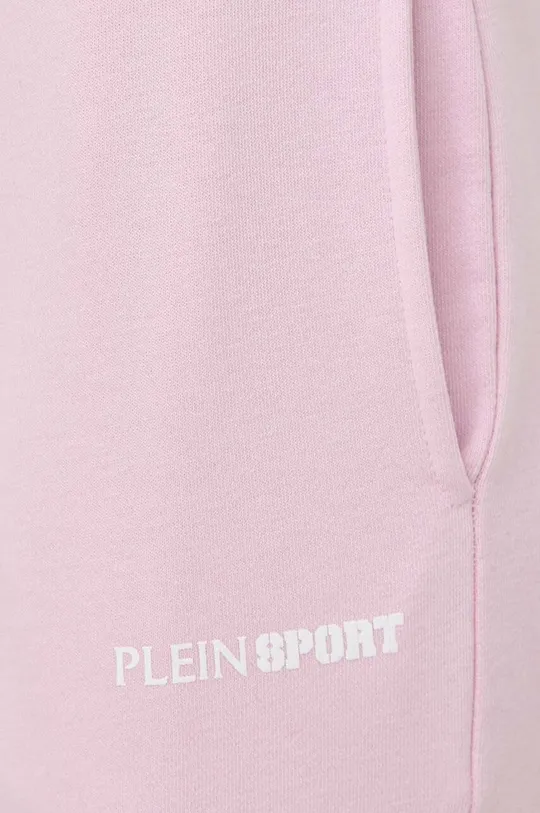 рожевий Бавовняні спортивні штани PLEIN SPORT