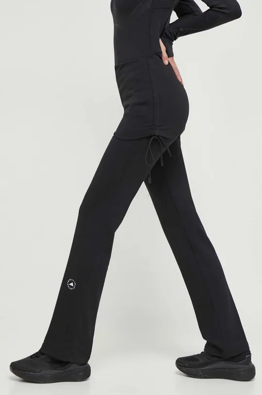 czarny adidas by Stella McCartney spodnie treningowe Damski