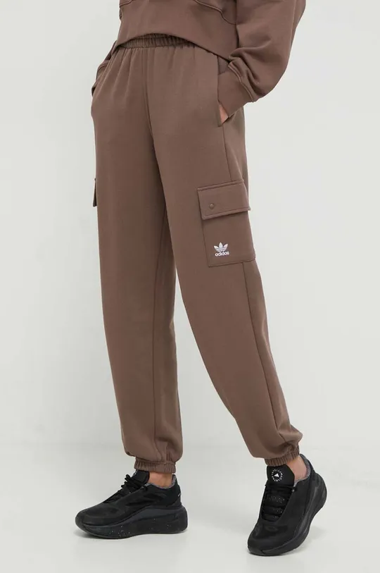 brązowy adidas Originals spodnie dresowe Cargo Jogger Damski