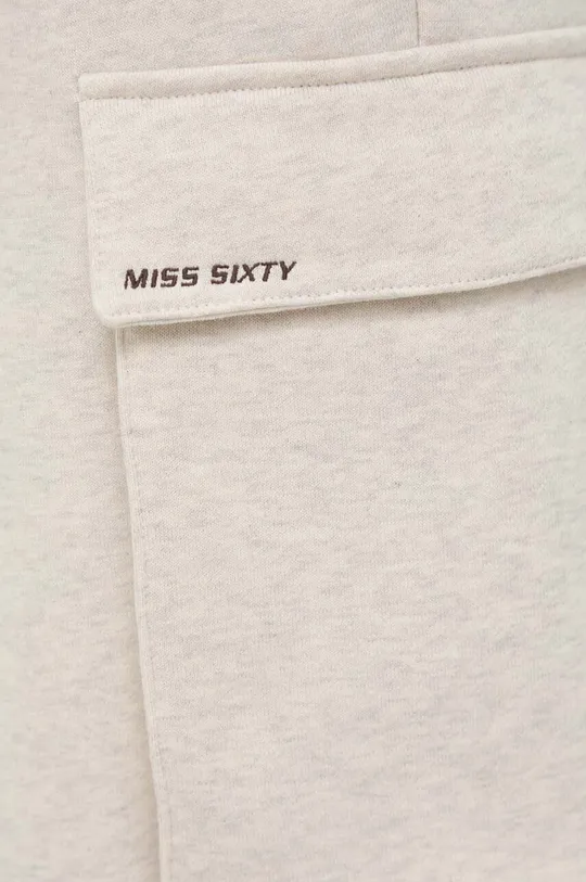 beżowy Miss Sixty spodnie dresowe bawełniane