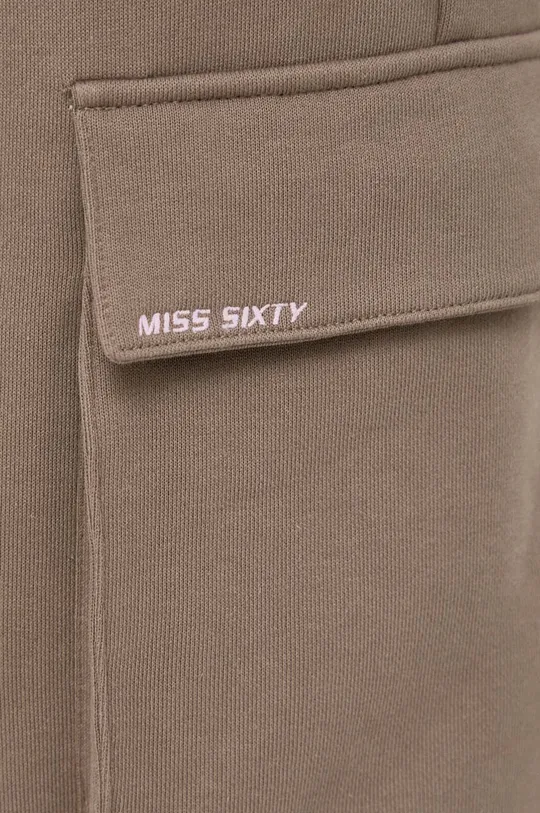 brązowy Miss Sixty spodnie dresowe bawełniane