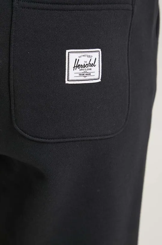 μαύρο Βαμβακερό παντελόνι Herschel