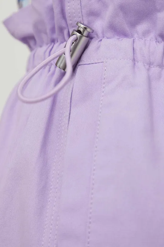 фіолетовий Бавовняні штани Stine Goya Carola Solid