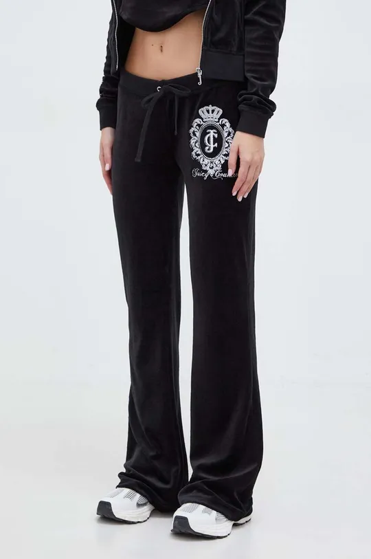 μαύρο Βελούδινο παντελόνι φόρμας Juicy Couture Γυναικεία