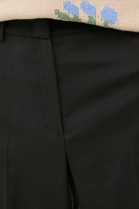 czarny Weekend Max Mara spodnie wełniane
