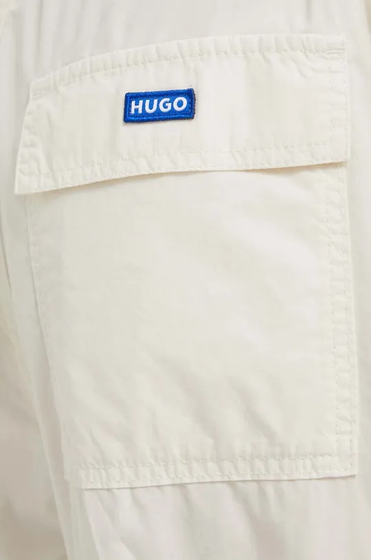 beige Hugo Blue pantaloni in cotone