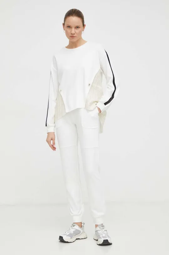 Liu Jo spodnie dresowe biały
