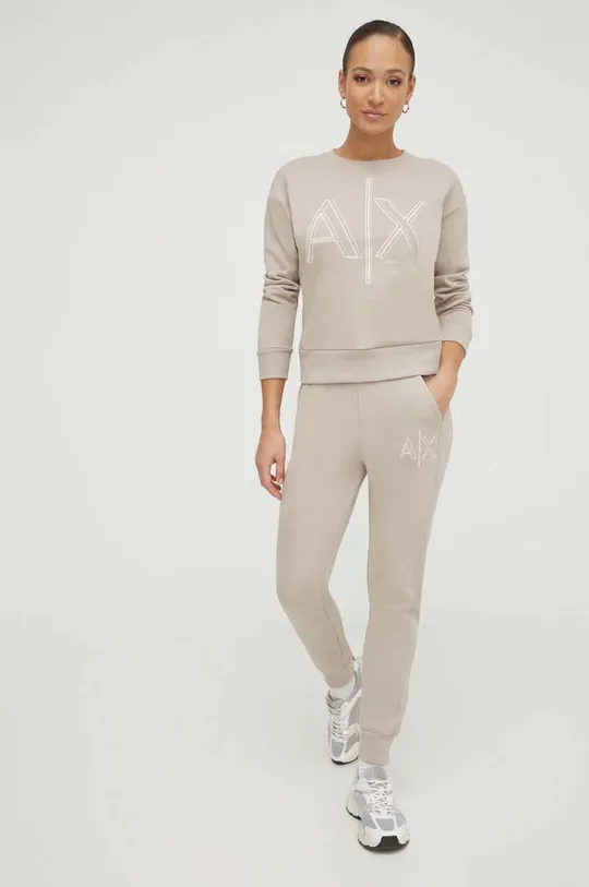 beige Armani Exchange joggers Donna