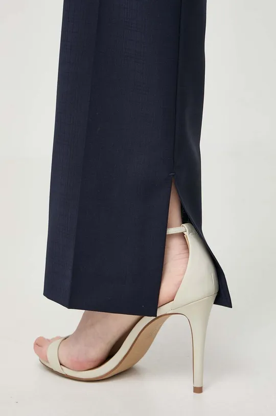 blu navy BOSS pantaloni in lana