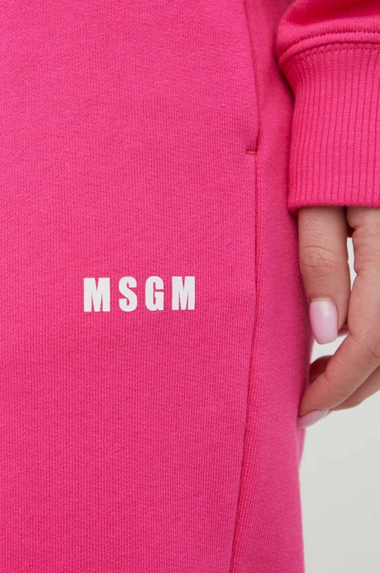 ροζ Βαμβακερό παντελόνι MSGM