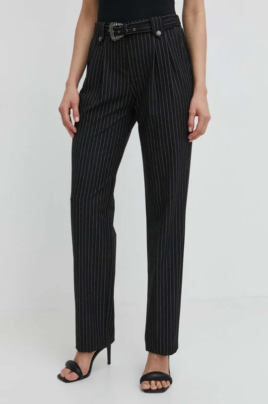 czarny Versace Jeans Couture spodnie Damski