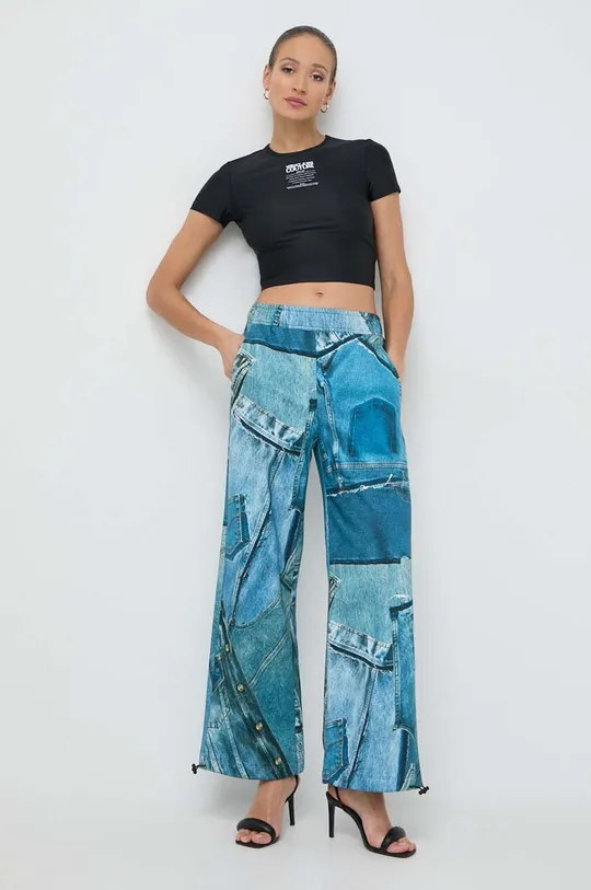 Versace Jeans Couture spodnie dresowe bawełniane multicolor