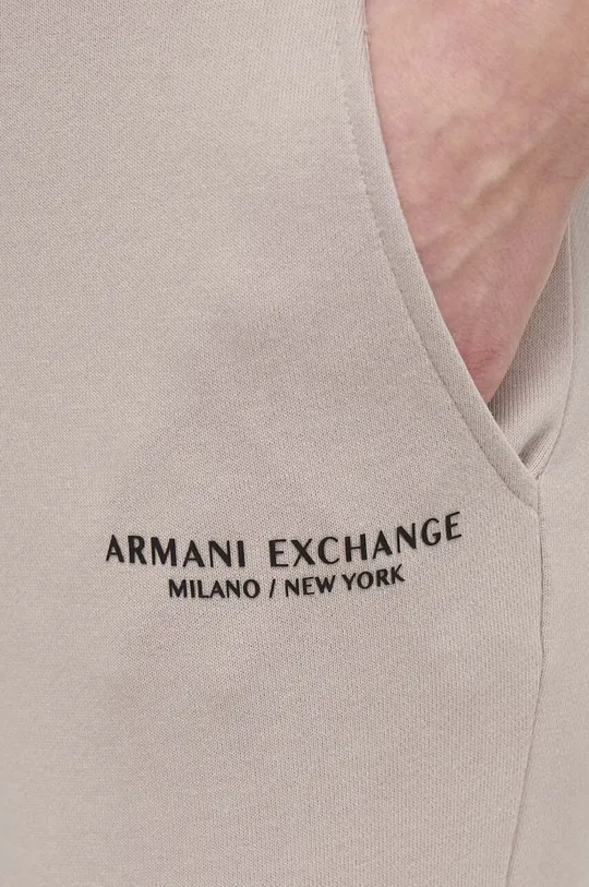 beżowy Armani Exchange spodnie dresowe