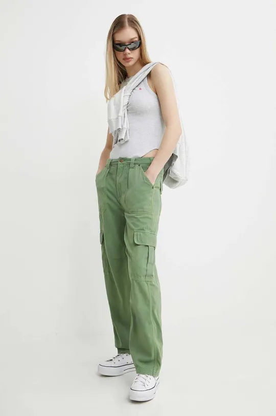 Billabong spodnie bawełniane zielony