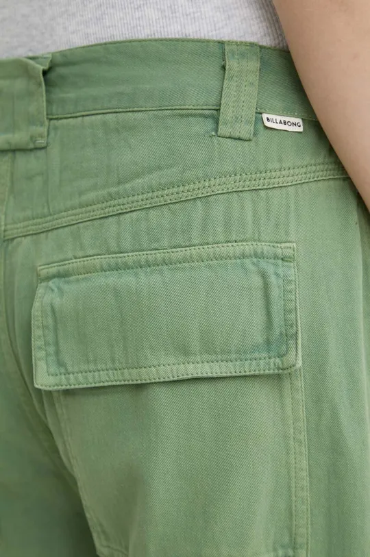 зелёный Хлопковые брюки Billabong