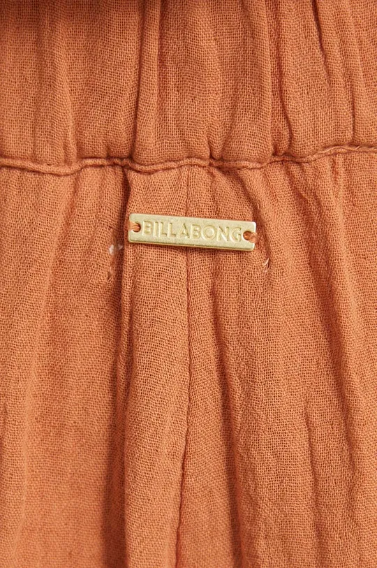 pomarańczowy Billabong spodnie bawełniane Follow Me