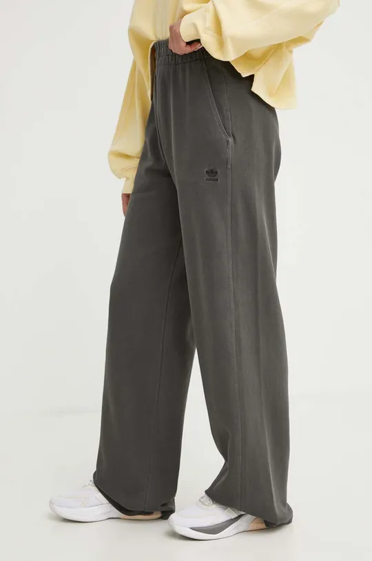 czarny adidas Originals spodnie dresowe bawełniane Damski