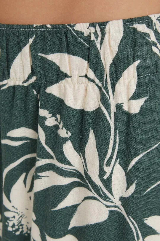 zielony Abercrombie & Fitch spodnie lniane