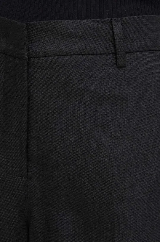 μαύρο Λινό παντελόνι Weekend Max Mara